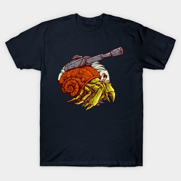 hermit crab war T-Shirt by Mako Design 
